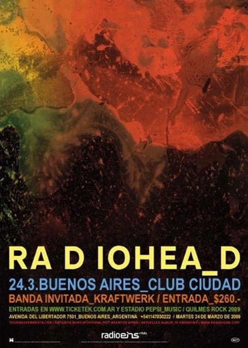 Radiohead: Buenos Aires 2009 poster