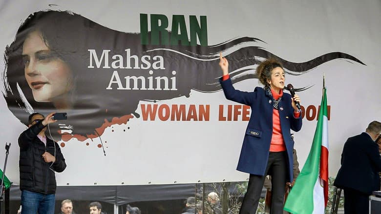 Woman, Life, Freedom: An Iranian Revolution still