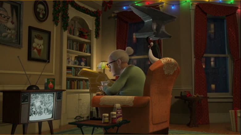The Madagascar Penguins in a Christmas Caper still