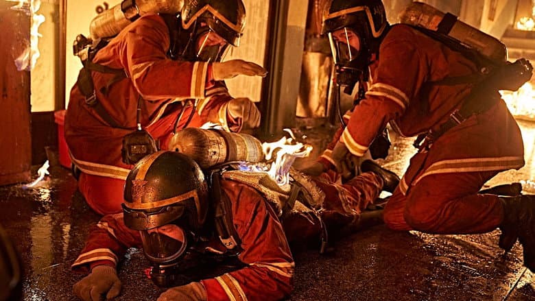 Firefighters still