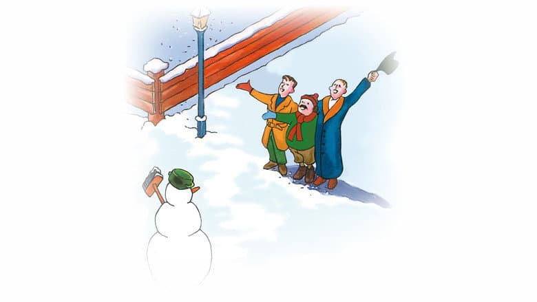 Three Men in the Snow still
