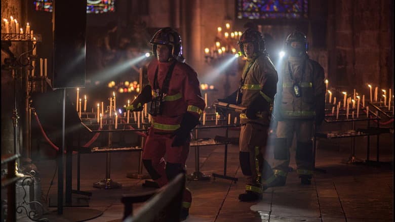 Notre-Dame on Fire still