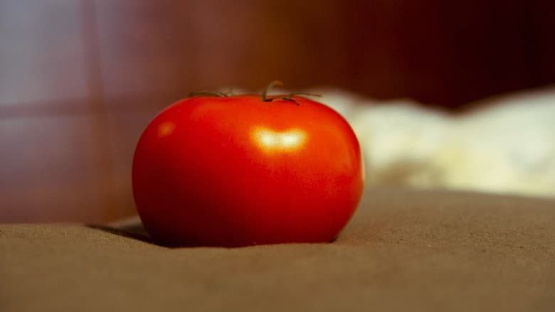 It's rolling like a tomato still