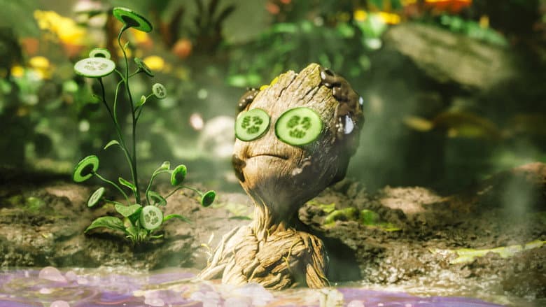 Groot Takes a Bath still