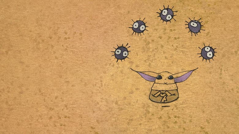 Zen - Grogu and Dust Bunnies still