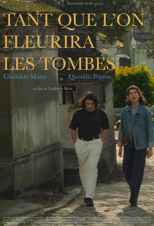 The lovers of the cemetery poster