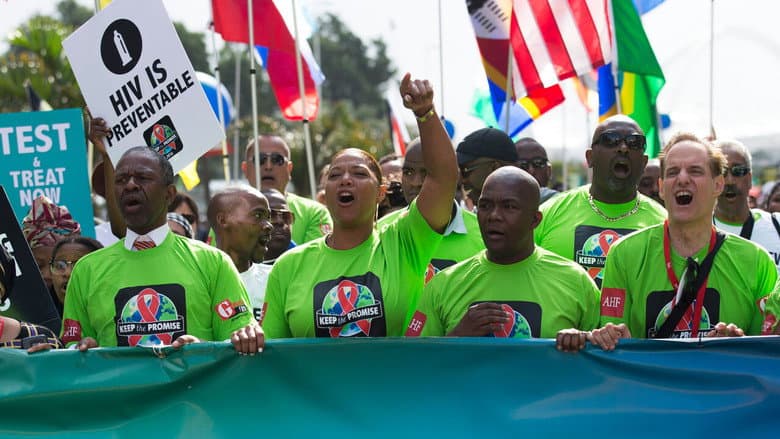 Keeping the Promise: AHF 30 Years Documentary still