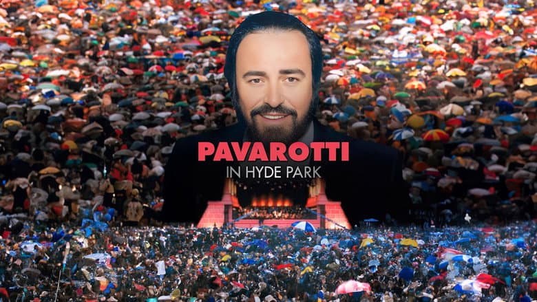 Pavarotti in Hyde Park still