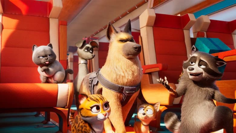 Pets on a Train still