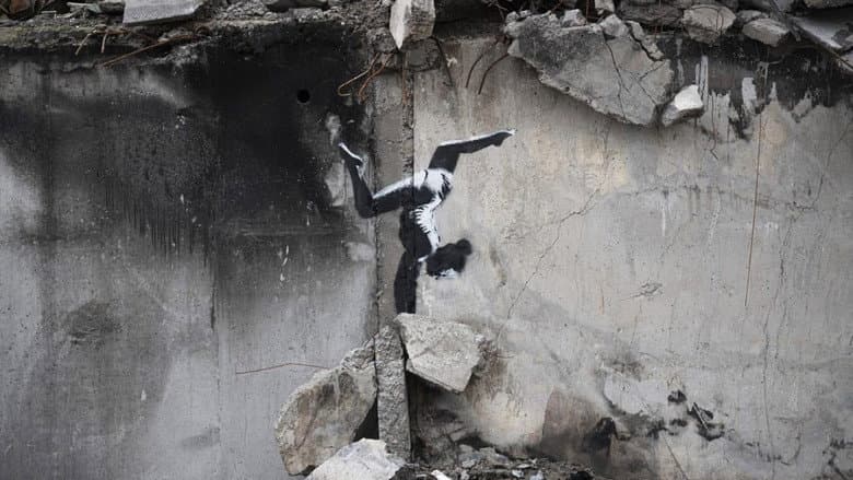 Art Vs War: Banksy And C215 In Borodianka, Ukraine still